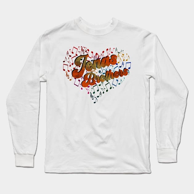 Colorful Heart Tone-Jonas Brothers Long Sleeve T-Shirt by CreatenewARTees